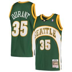 Seattle SuperSonics Kevin Durant Mitchell & Ness 2007-08 Hardwood Classics Swingman Player Green Jersey