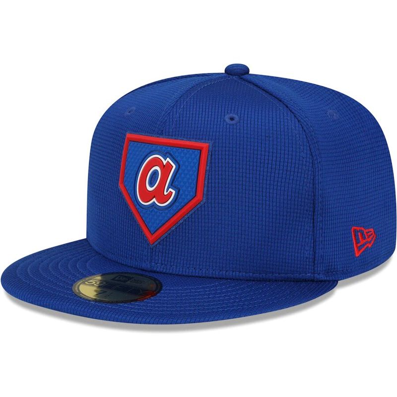 New Era Atlanta Braves Cooperstown Collection 59FIFTY Fitted Hat -  Red/Royal Blue