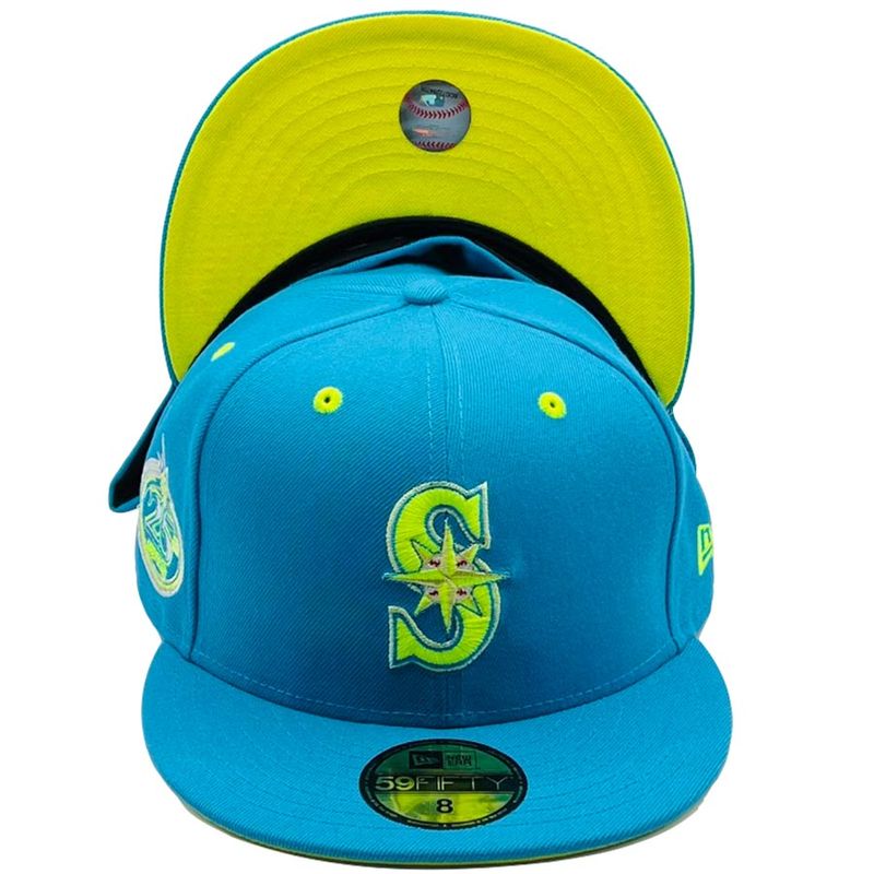 New Era Seattle Mariners 25th Anniversary Flashy Pink Edition 59Fifty  Fitted Cap