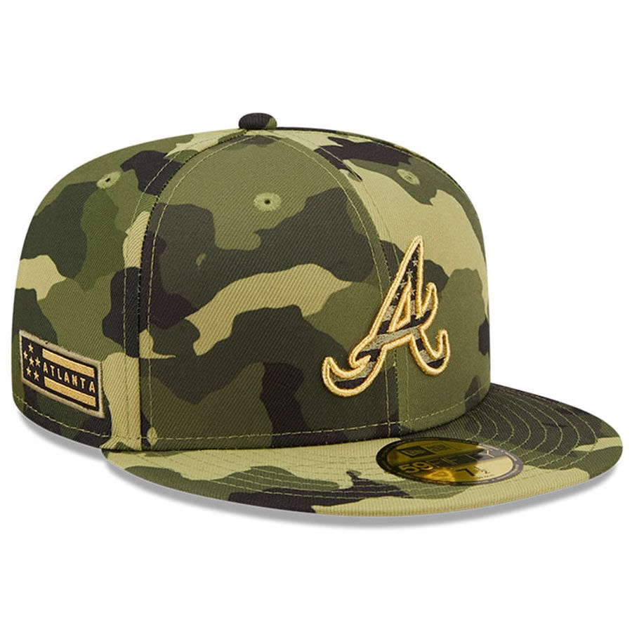 Men's Texas Rangers New Era Camo 2022 Armed Forces Day On-Field