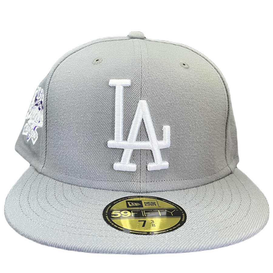 Los Angeles Dodgers Gray Purple Storm 100th Year Anniversary Side Patch ...