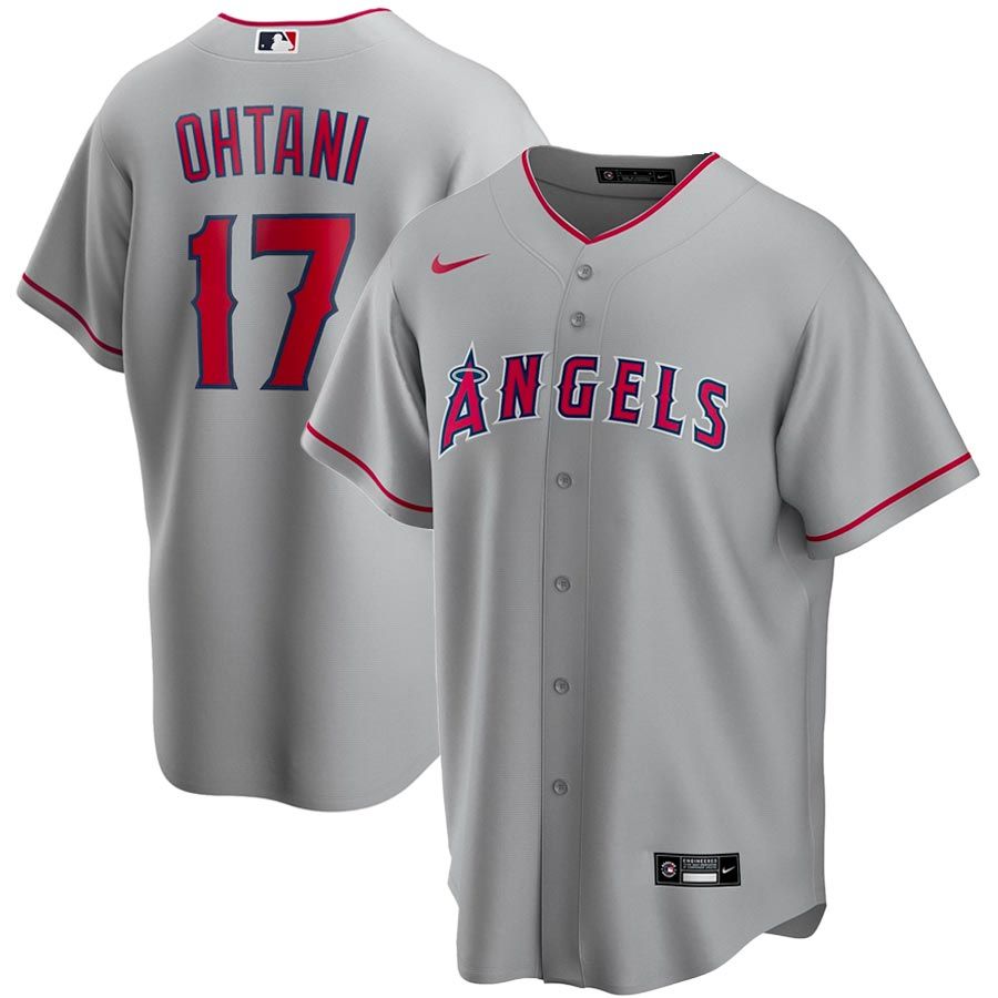 Los Angeles Angels Shohei Ohtani Nike Gray Replica Jersey