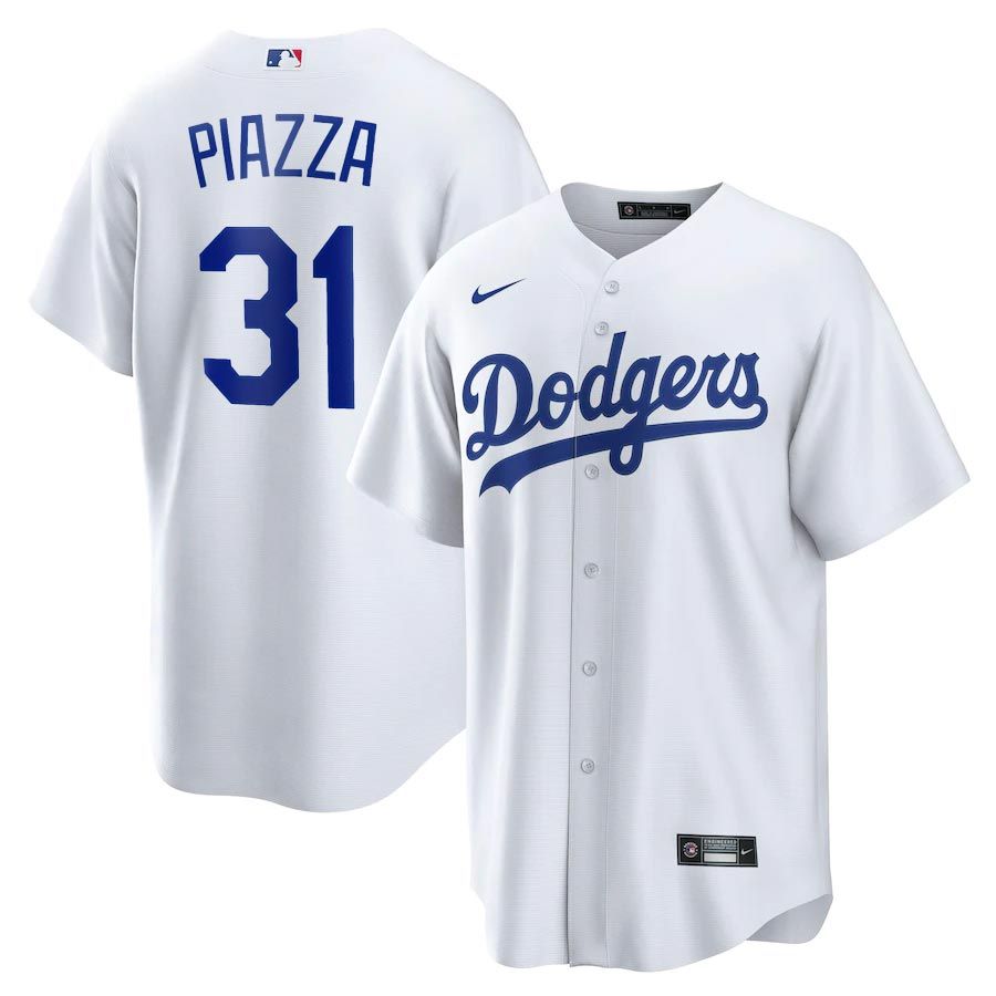 Dodgers No31 Mike Piazza Green Youth Jersey