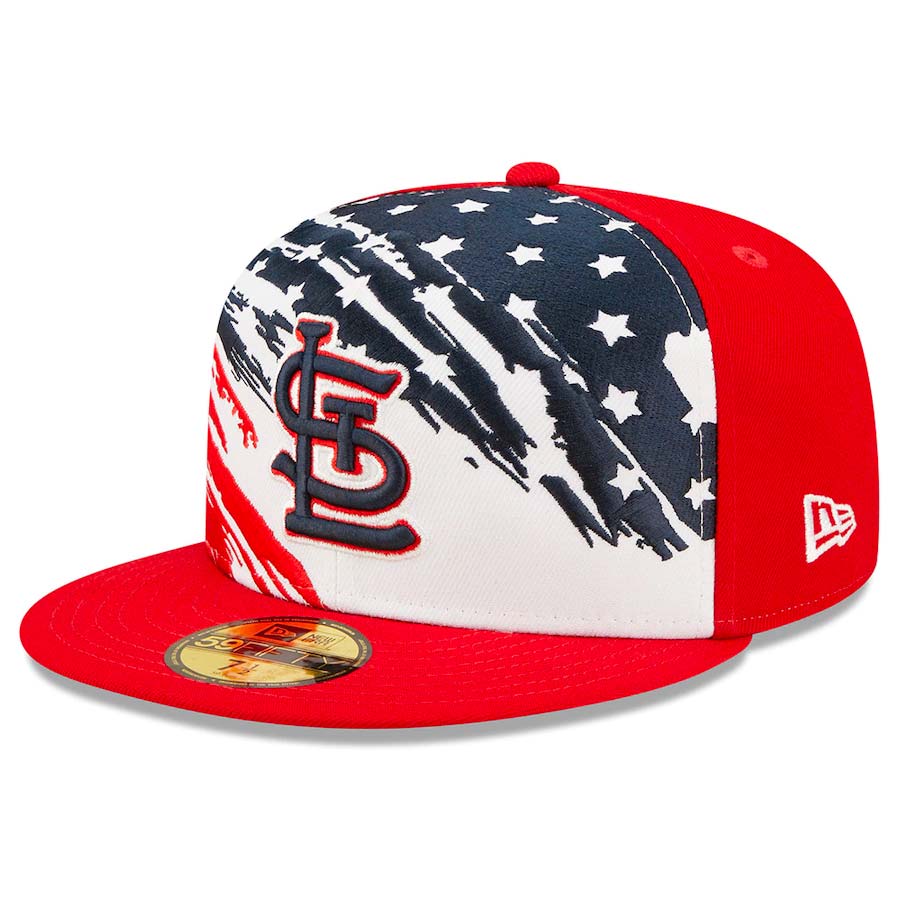 St. Louis Cardinals Red Independence Day 2022 New Era 59FIFTY Fitted Hat