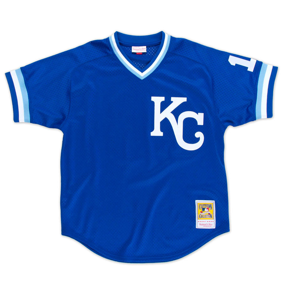 Kansas City Royals Bo Jackson Mitchell Ness 1989 Blue Cooperstown Mesh Pullover Jersey
