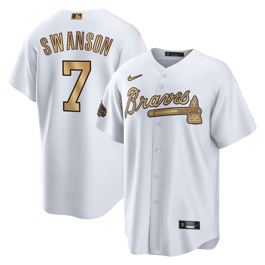 Dansby Swanson Women's Atlanta Braves Authentic 2022 All-Star Jersey -  White Game