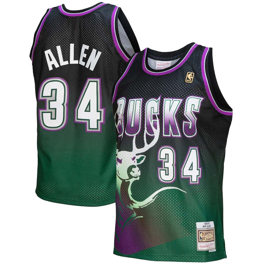 Official Ray Allen Milwaukee Bucks Jerseys, Bucks City Jersey, Ray Allen  Bucks Basketball Jerseys