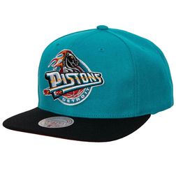 Detroit Pistons Teal-Black Two Tone NBA Core Basic Mitchell & Ness Snapback