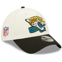 Jacksonville Jaguars Cream New Era 2022 Sideline 39THIRTY Two Tone Flex Hat