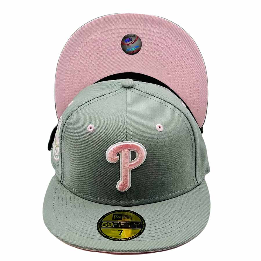 Philadelphia Phillies Hat Baseball Cap Fitted 7 5/8 Mitchell Ness