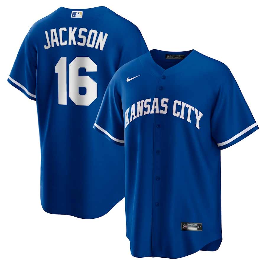 Men s Nike Bo Jackson Royal Kansas City Royals Alternate Cooperstown Collection Replica Player Jersey Size Extra Large