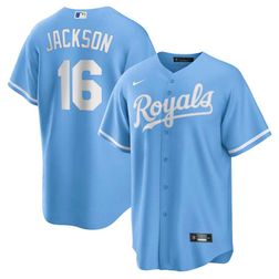 Kansas City Royals Bo Jackson Nike Light Blue Alternate Player Jersey