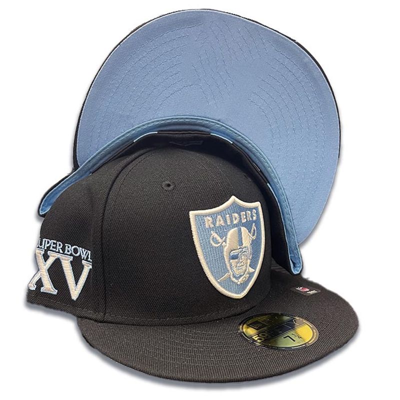 Las Vegas Raiders Super Bowl Patch Up 59Fifty Fitted (Black) – West Wear