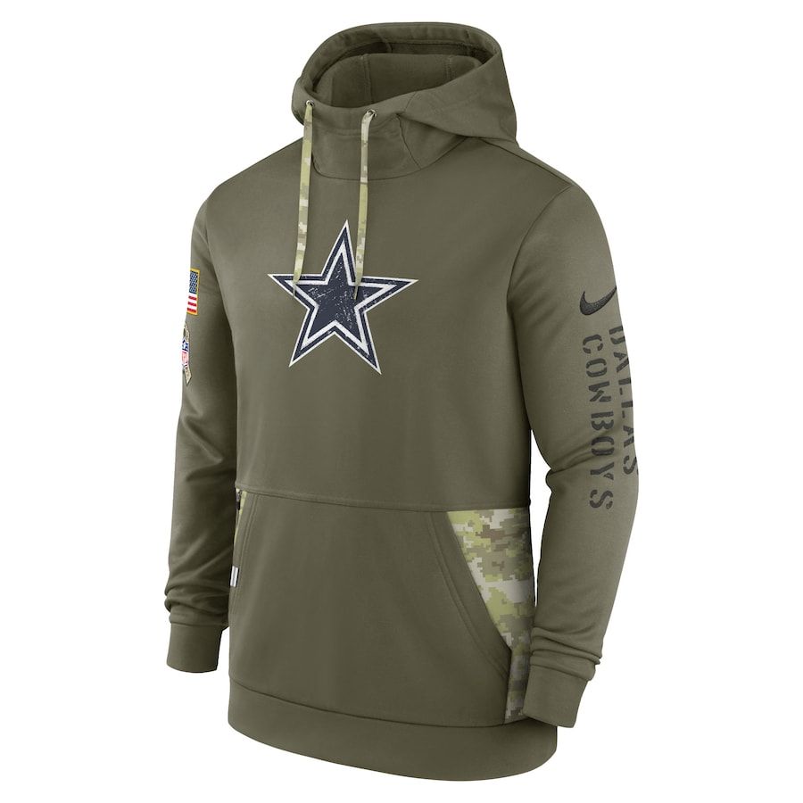 Nike, Sweaters, Nfl 29 Dallas Cowboys Salute To Service Hoodie Khaki Size  Small Mens