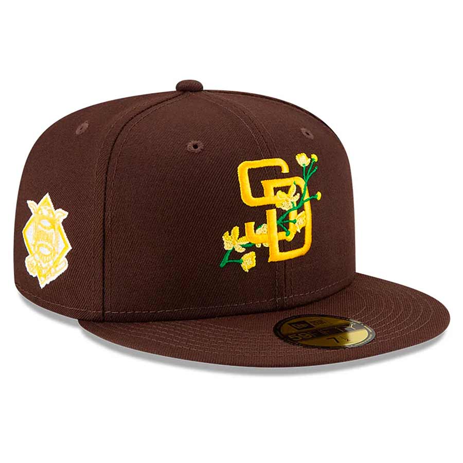 Oakland Athletics Bloom 59FIFTY Fitted Hat Yellow Undervisor