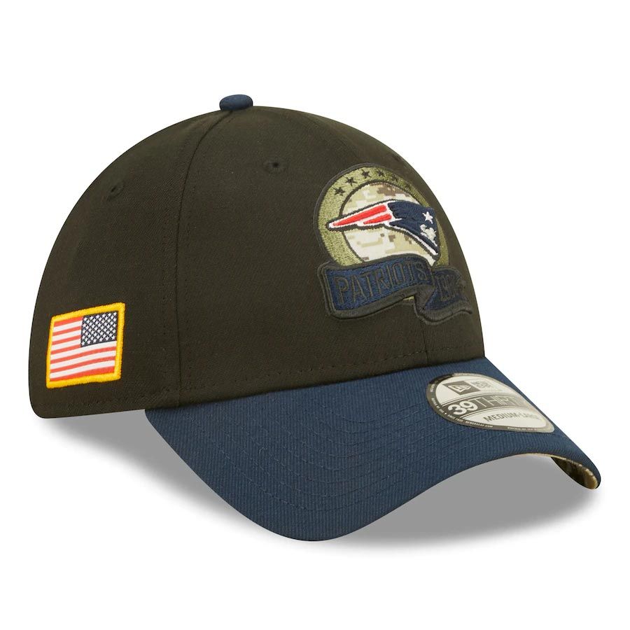 New Era Minnesota Vikings Salute to Service 2022 39Thirty Stretch Hat, CURVED HATS, CAPS