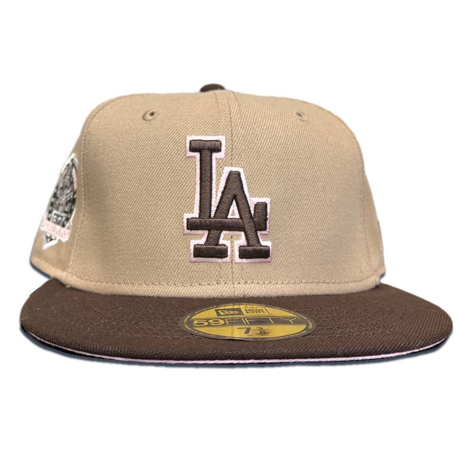 Los Angeles Dodgers New Era 59Fifty 60th Anniv Camel Fitted Hat