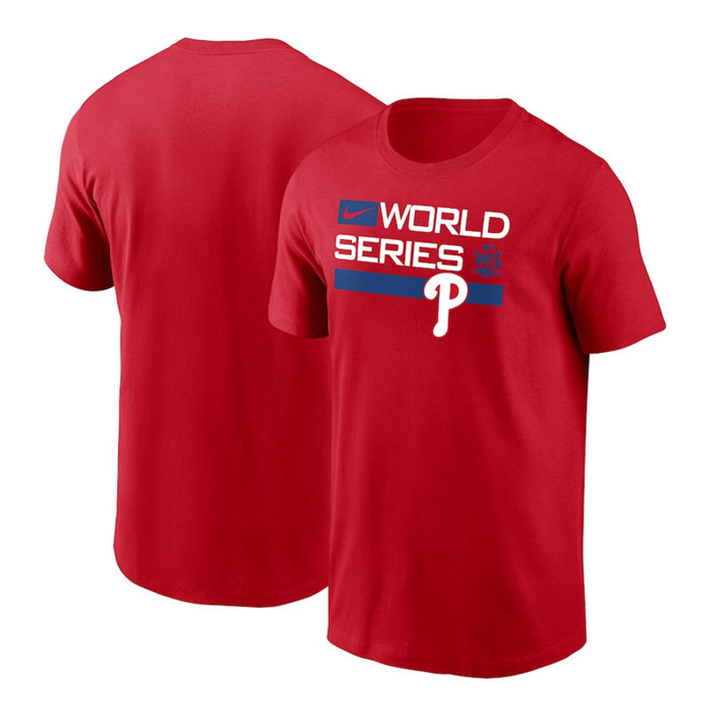 Men's Philadelphia Phillies Nike Red 2022 World Series Authentic Collection  Dugout T-Shirt