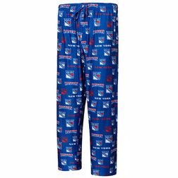 New York Rangers Concepts Sport Breakthrough Allover Print Knit Sleep Pants