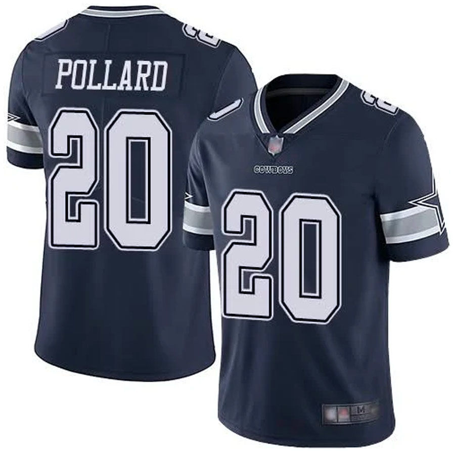 Nike Youth Dallas Cowboys Tony Pollard #20 Navy Game Jersey