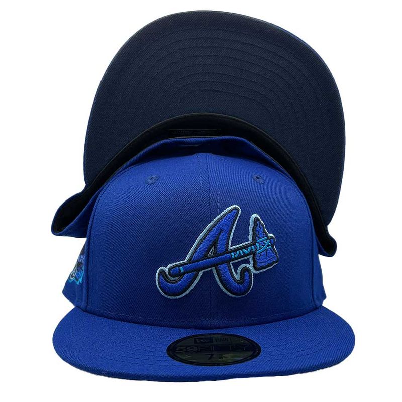 Atlanta Braves Arctic Blue 40th Anniversary Patch Navy UV 59FIFTY Fitted Hat