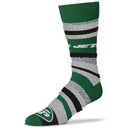 New York Jets For Bare Feet Mountain Stripe Socks