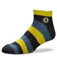 Boston Bruins For Bare Feet Team Color Fuzzy Ankle Socks