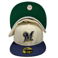 Milwaukee Brewers Cyber Monday Glow in the Dark Two Tone 2002 ASG Patch Green UV 59FIFTY Fitted Hat