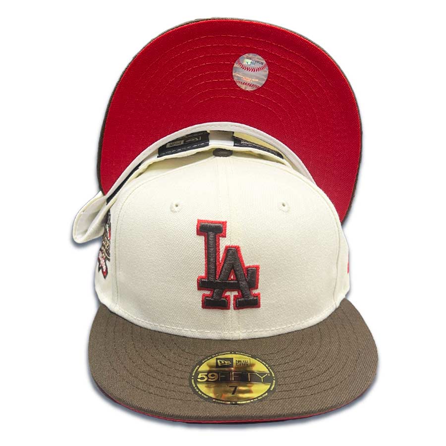 Los Angeles Dodgers New Era MLB Basic Cardinal 59FIFTY Fitted Hat 7 5/8