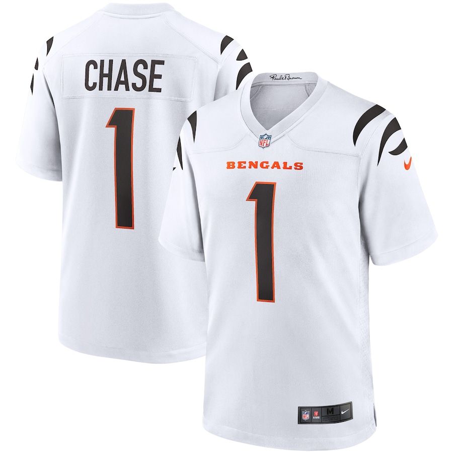 Ja'Marr Chase Autographed Cincinnati Bengals White Nike Game Jersey- B –  The Jersey Source