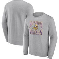 Minnesota Vikings Mens Heathered Gray Playability Pullover Sweatshirt