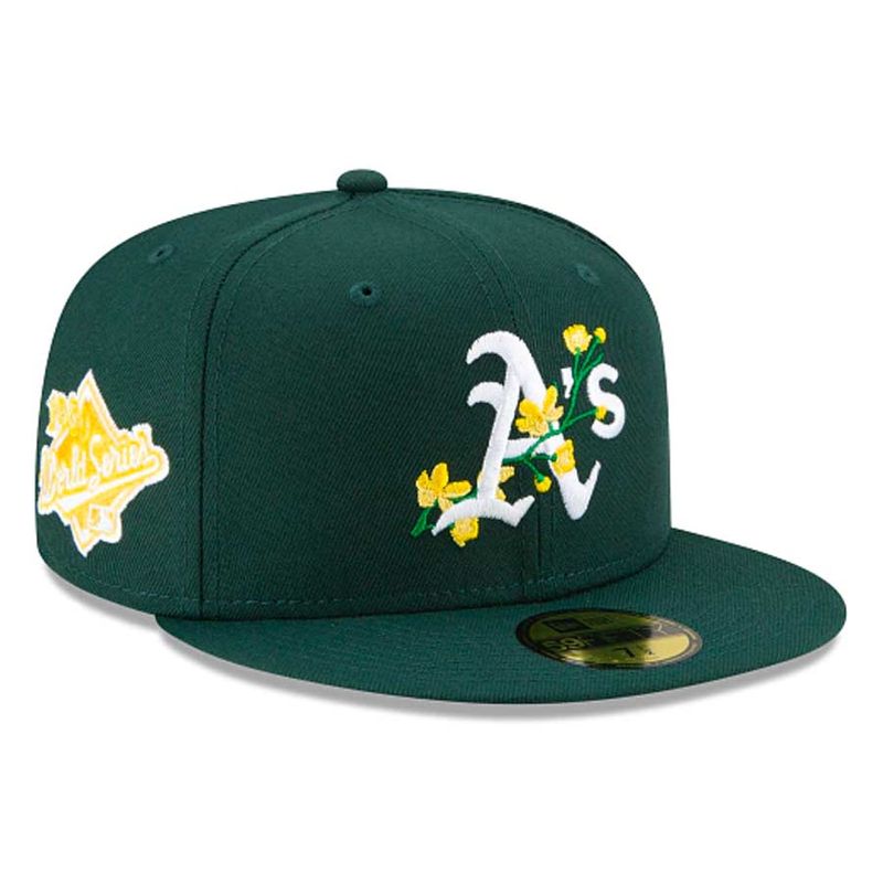 Oakland Athletics Bloom 59FIFTY Fitted Hat Yellow Undervisor