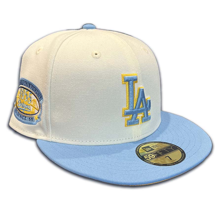 Los Angeles Dodgers Chrome MPLS 1955 Patch Yellow UV 59FIFTY Fitted Hat