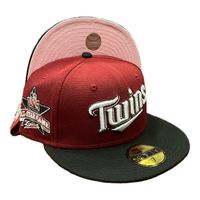 Casquette New Era 59FIFTY Minnesota Twins - Taille 6 7/8 - Marron - Patch Latéral