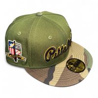 Pittsburgh Pirates Rifle Green and Camo Clemente Patch Gray UV New