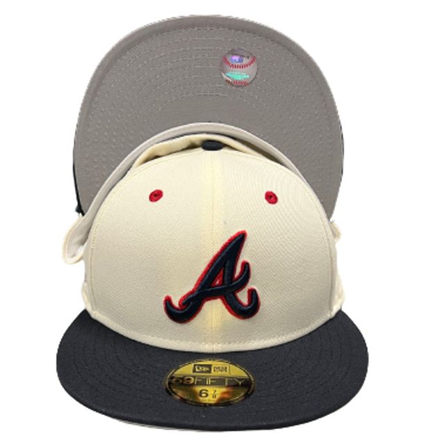 Atlanta Braves A-Wax Batterman Side Patch Gray UV 59FIFTY Fitted