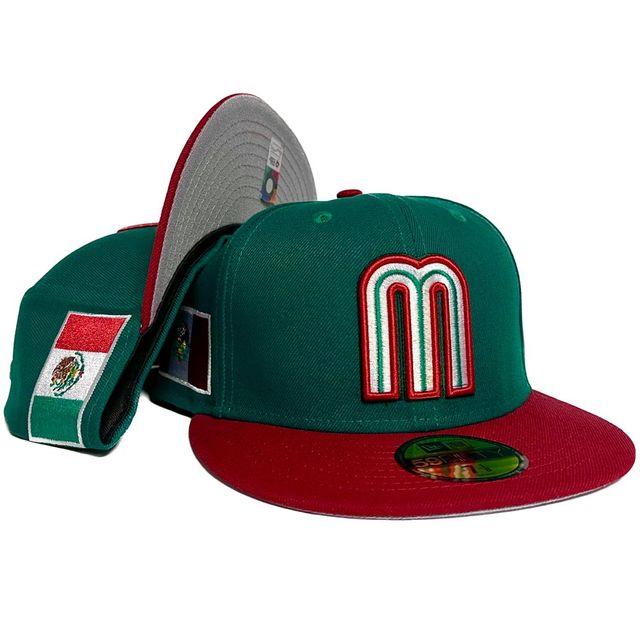NEW ERA 59FIFTY WBC 侍ジャパン グリーン Mexico Green Red WBC New Era 59FIFTY Fitted Hat | Pro Image Sports