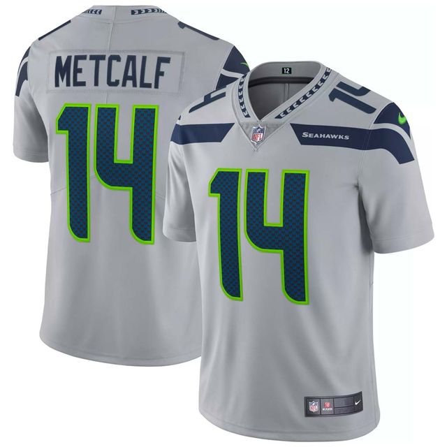Seattle Seahawks DK Metcalf Alternate Gray Nike Vapor Limited