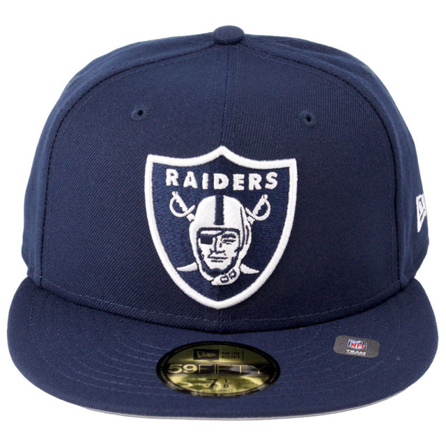 Las Vegas Raiders Blue Basic New Era 59FIFTY Fitted Hat | Pro