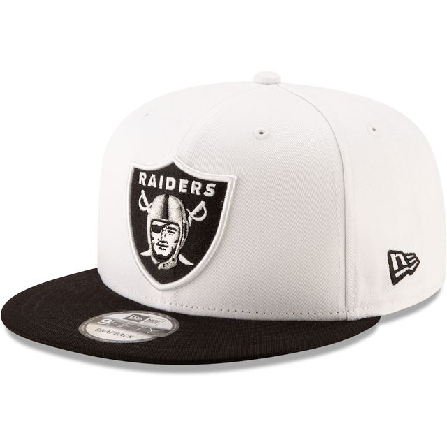 Las Vegas Raiders White Black Two Tone Basic NFL New Era