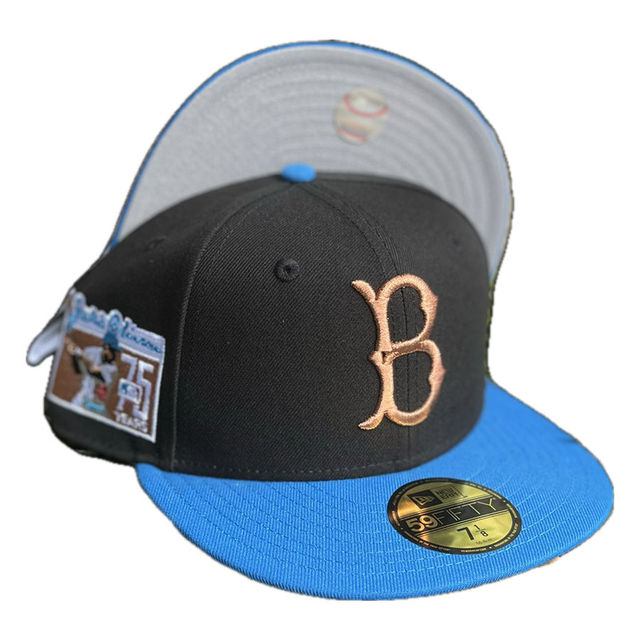 Brooklyn Dodgers Black Blue Two Tone Jackie Robinson 75 Years