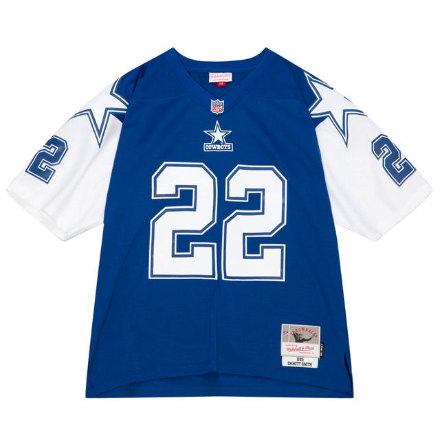 Dallas Cowboys Emmitt Smith 1995 Mitchell & Ness Royal and White
