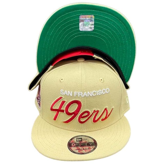 San Francisco 49ers Gold 40 Seasons Patch Green UV New Era 9FIFTY
