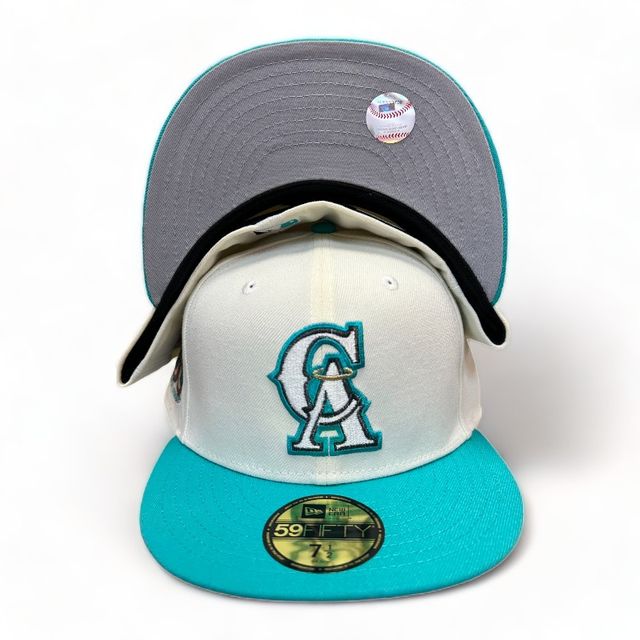California Angels Chrome Teal 35th Aniv Patch Gray UV New Era