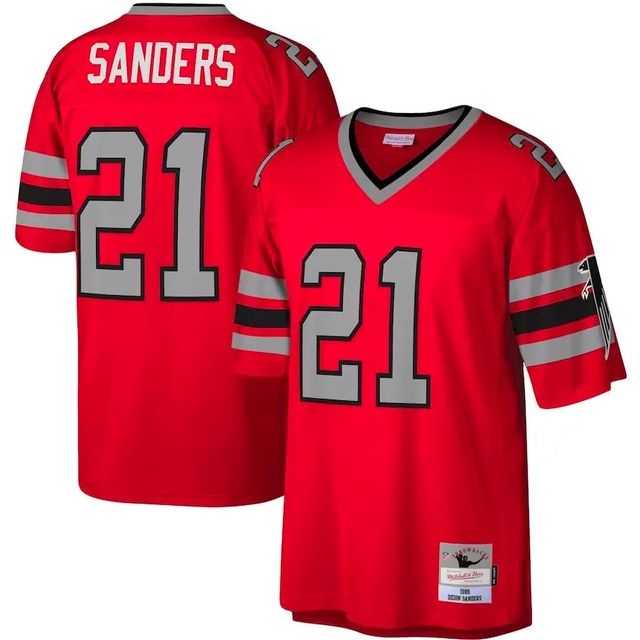 Youth Atlanta Falcons Deion Sanders Red 1989 Mitchell & Ness
