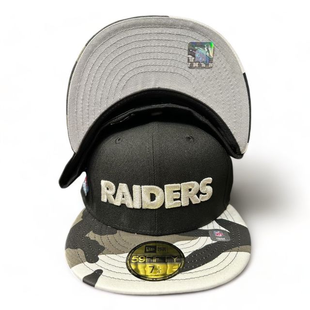 Las Vegas Raiders Metallic Camo Super Bowl XVIII Patch Gray UV New