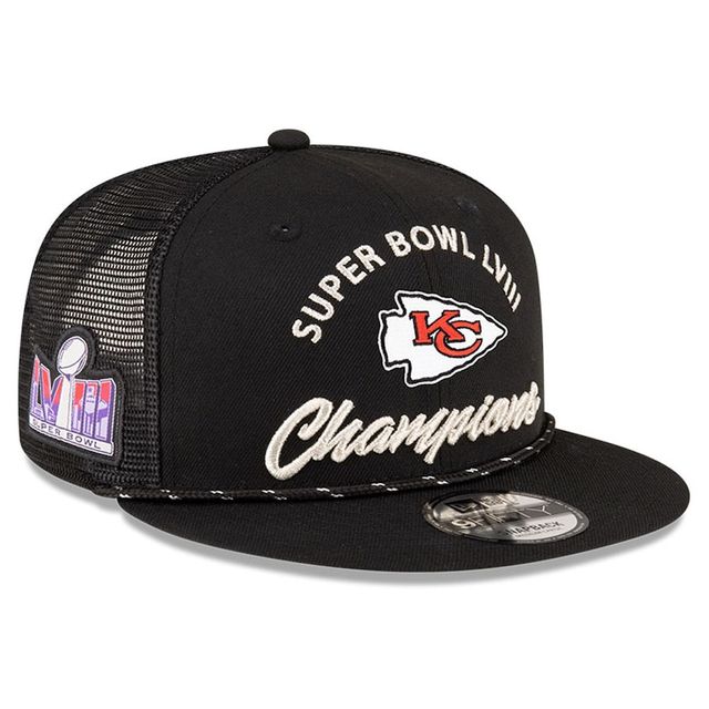Kansas City Chiefs Black Super Bowl LVIII Champions New Era 9FIFTY