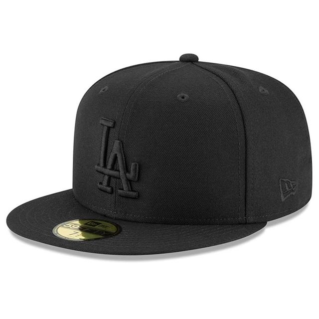 Los Angeles Dodgers Black on Black Basic New Era 59FIFTY Fitted