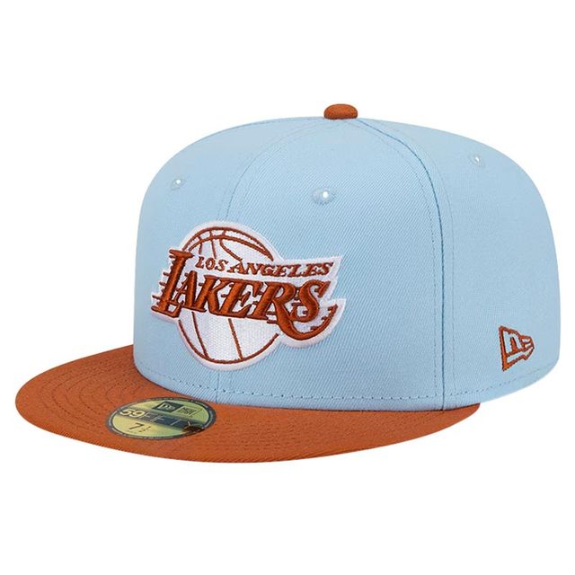 Los Angeles Lakers Light Blue and Brown Color Pack Gray UV NBA New