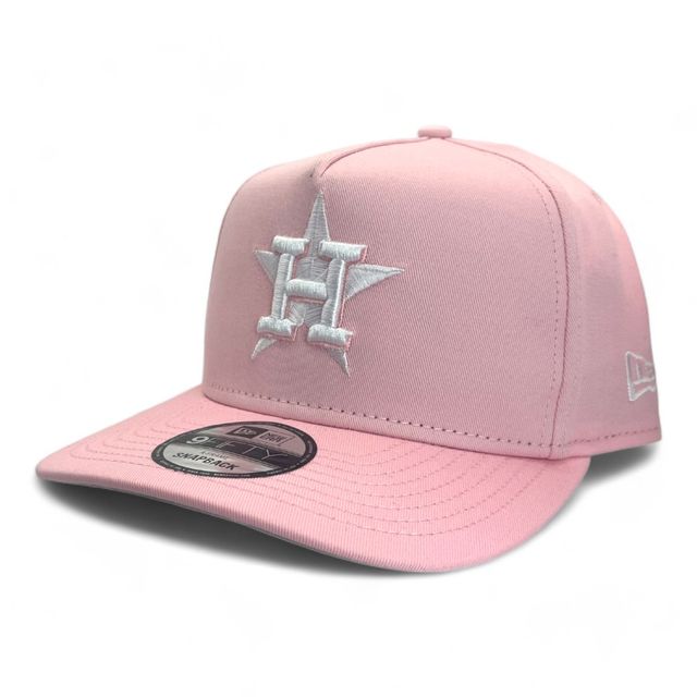 Houston Astros Pink New Era A-Frame Snapback Hat | Pro Image Sports